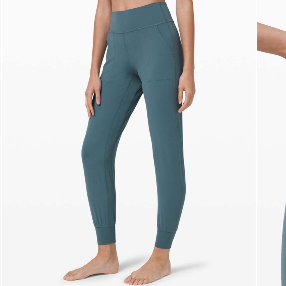 Lululemon align joggers- size 2 - excellent used condition, teal, 28” inseam